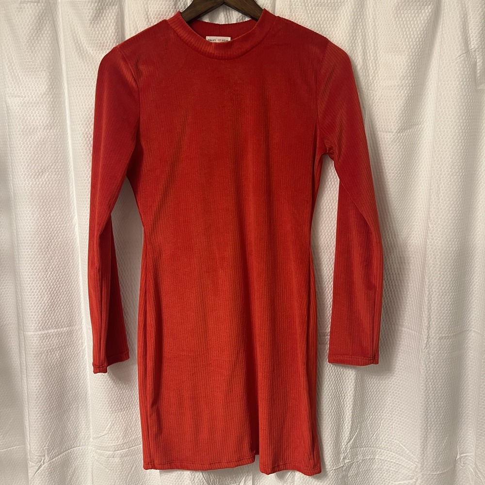 Y2K Red Velour Dress M Velvet Grunge Whimsigoth Regency Nineties Revival Artsy